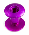 Embouts de vis Chicago en Aluminium M&eacute;tallique Violet